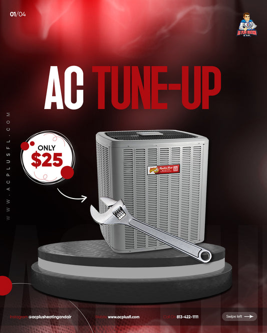 Boost your home's comfort with a $25 HVAC Tune-Up! Don't miss out schedule yours today! βοΈπ₯ Call 813-422-1111